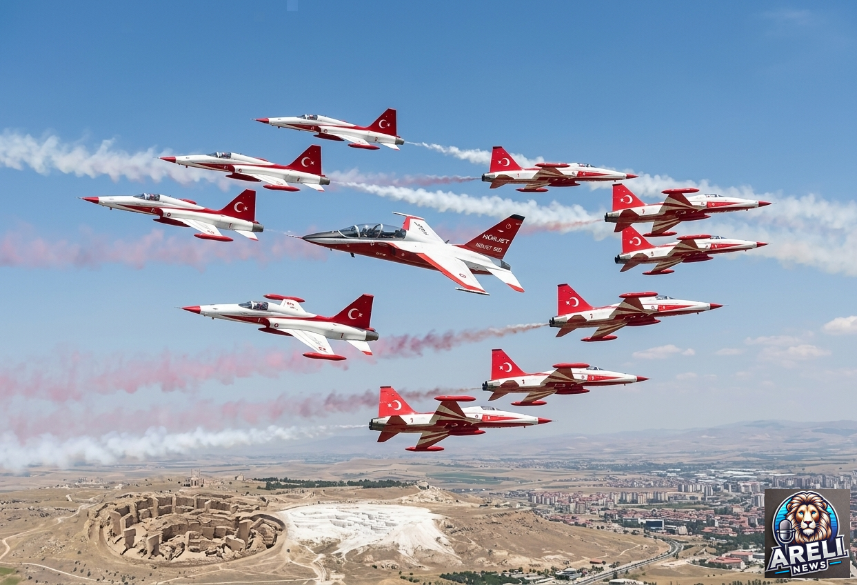 HÜRJET ve Türk Yıldızları'ndan 10'lu Kol Uçuşu!