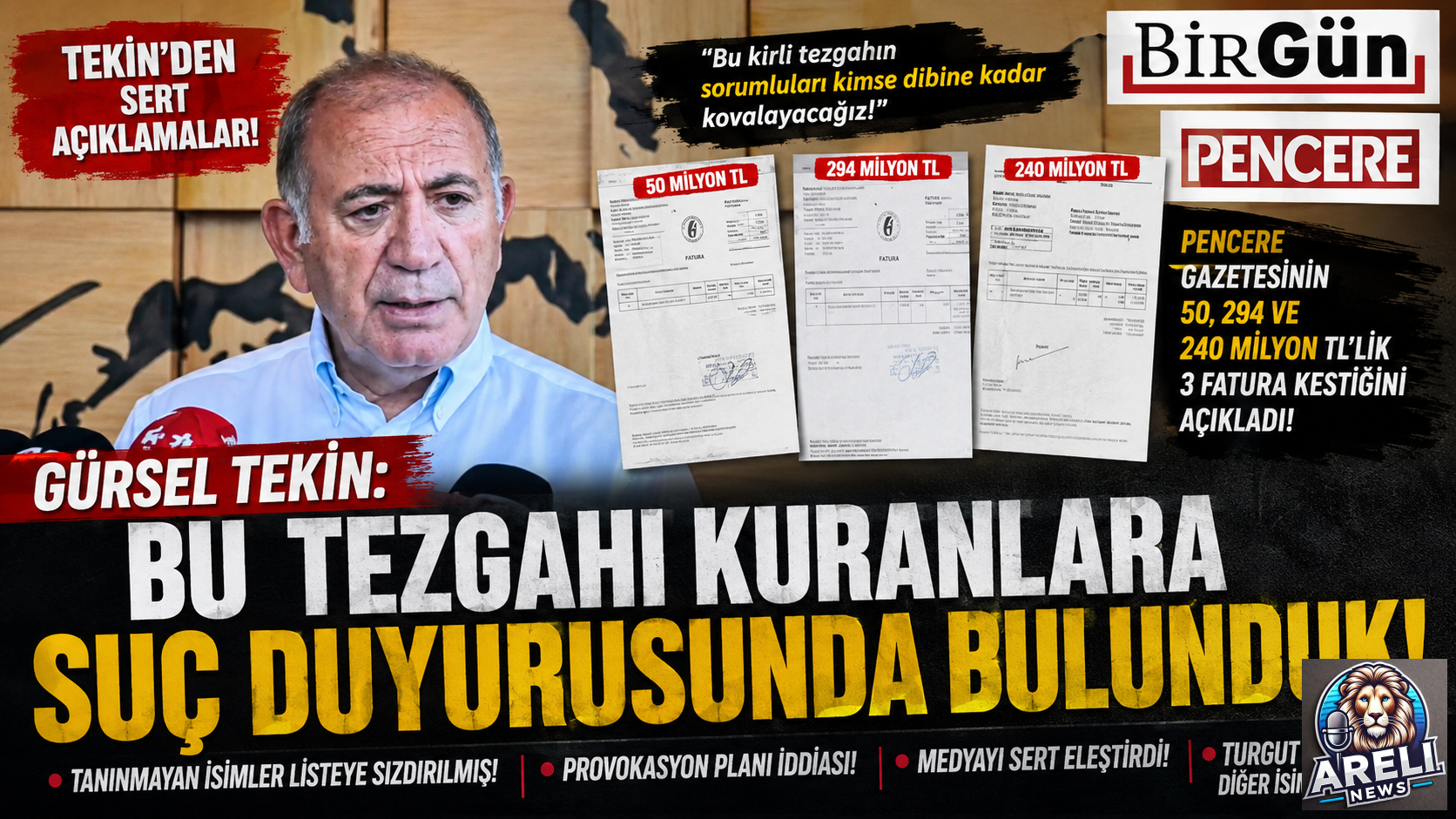Gürsel Tekin'den sert açıklamalar: “Bu tezgâhı kuranlar hakkında suç duyurusunda bulunduk”