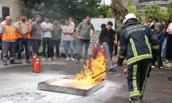 Antalya Büyükşehir’den personeline yangın güvenliği eğitimi