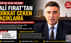 ALİ FIRAT'TAN DİKKAT ÇEKEN AÇIKLAMA
