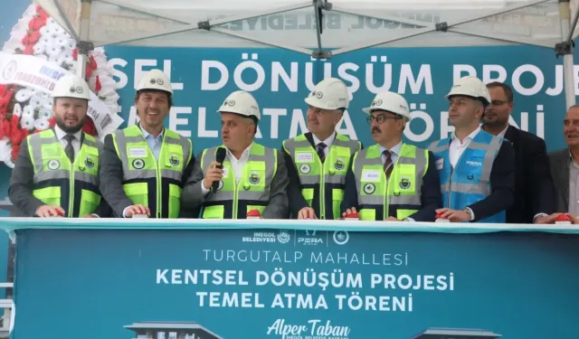 Bursa İnegöl Turgutalp kentsel dönüşümün temeli atıldı