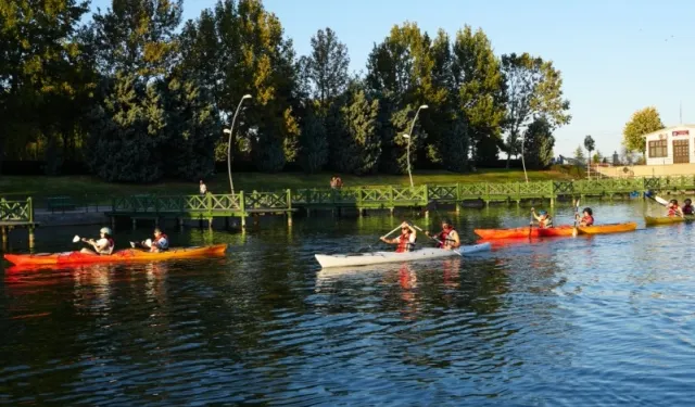 Denizi olmayan şehirde su sporları heyecanı