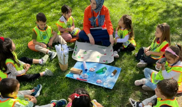 Kocaeli'de minikler oyunla öğrendiler, doğayla bağ kurdular